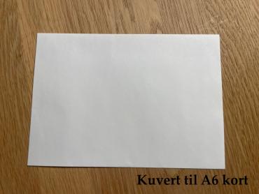 Kuvert til A6 kort