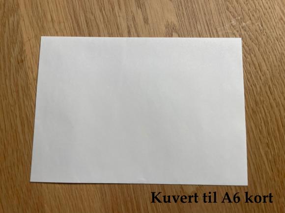 Kuvert til A6 kort