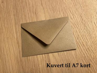 Kuvert til A7 kort