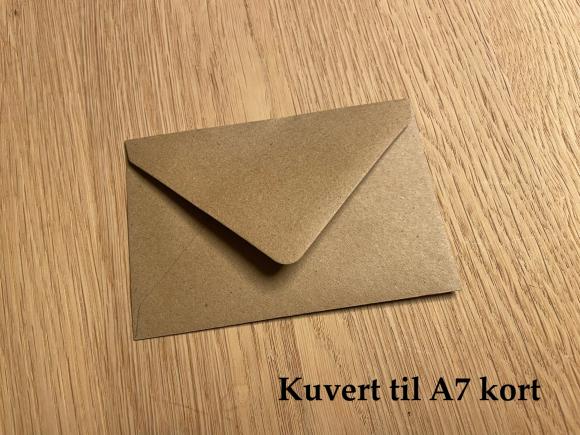 Kuvert til A7 kort